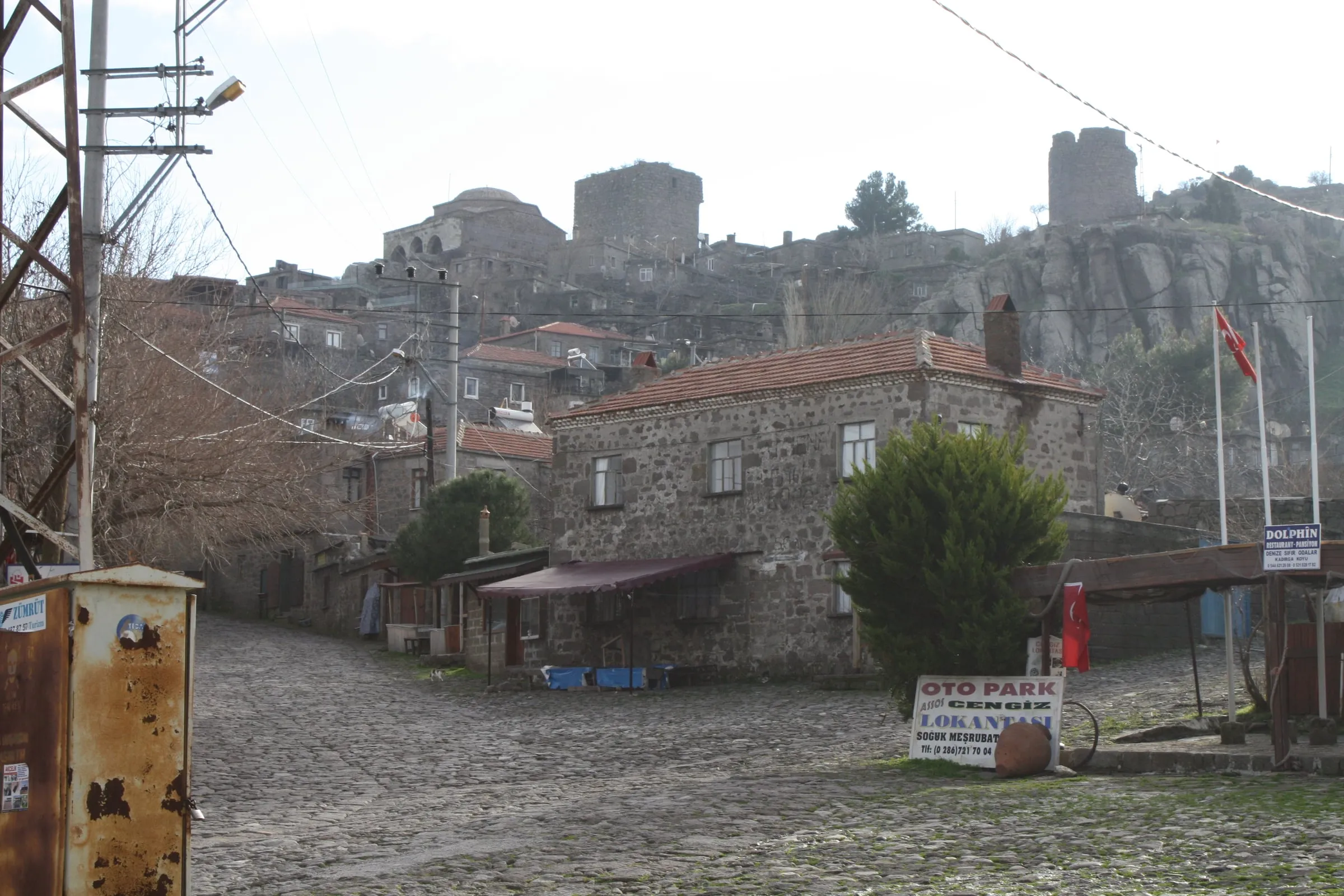 Stone houses of the village of Behramkale