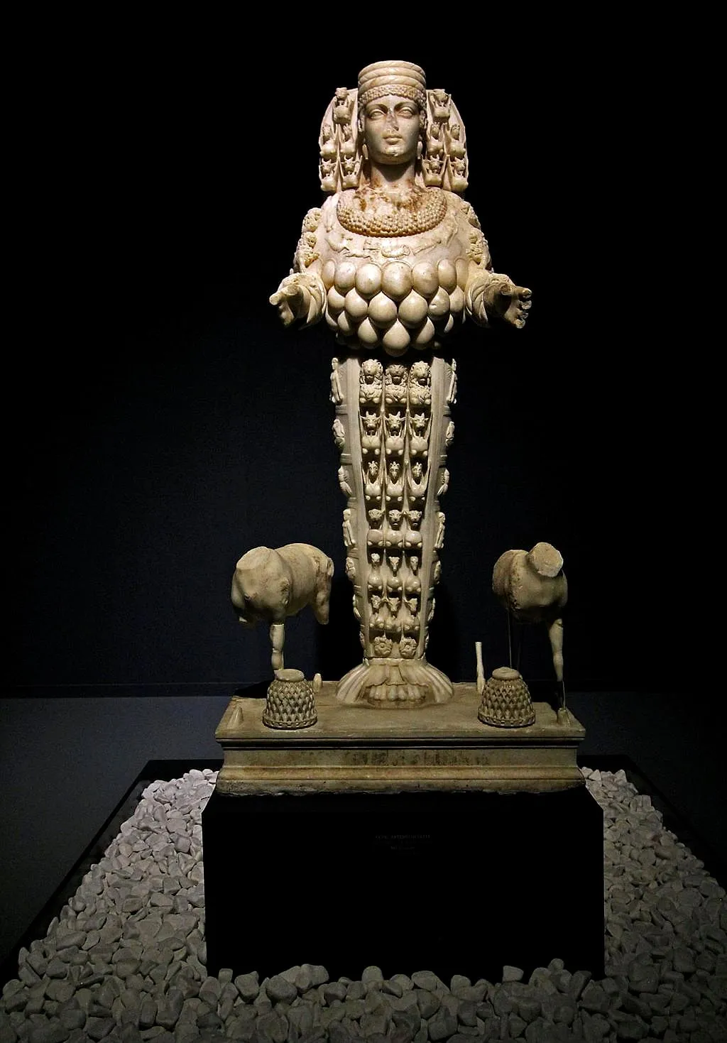The statue of Artemis of Ephesus in the museum