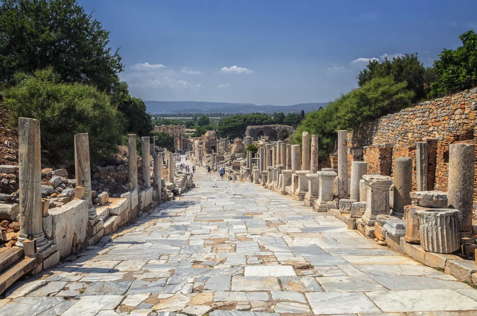 Colonnaded marble street of Ephesus
