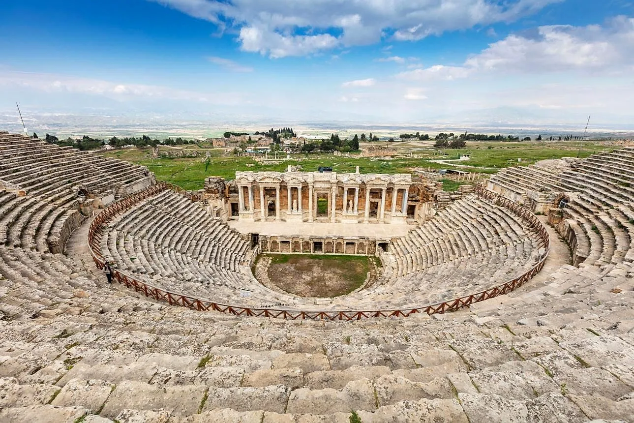 The restored Roman theatre of Hierapolis