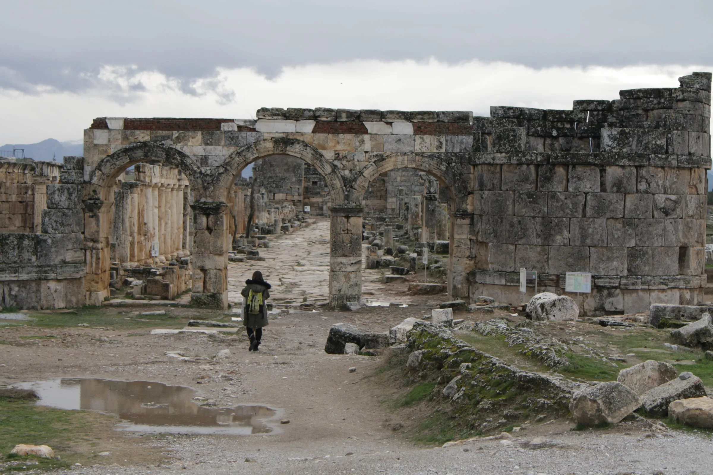 Ruins of Hierapolis above Pamukkale