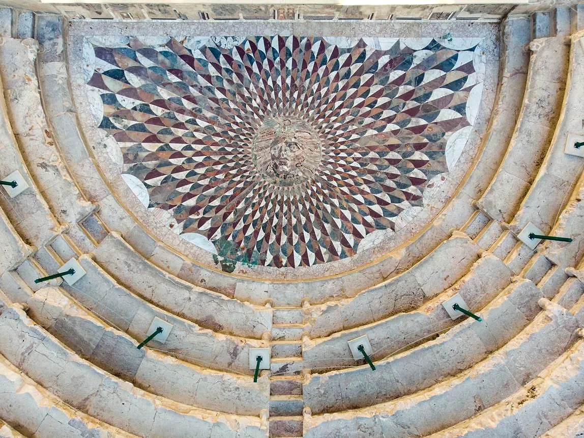 The mosaic floor of the odeon at Kibyra