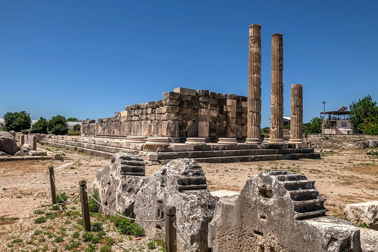 Temple remains at the sanctuary of Letoon