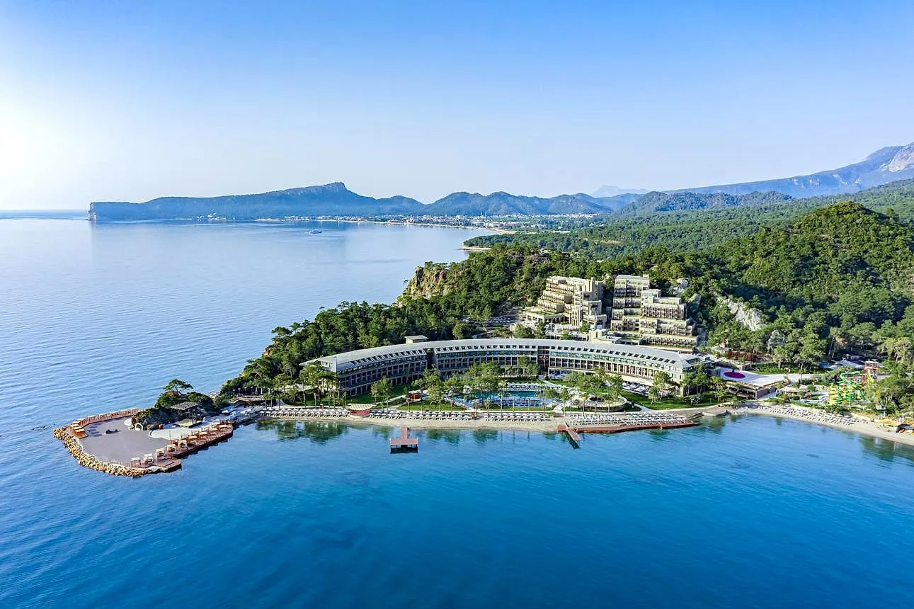 A seafront resort on a green peninsula of the Turkish Riviera