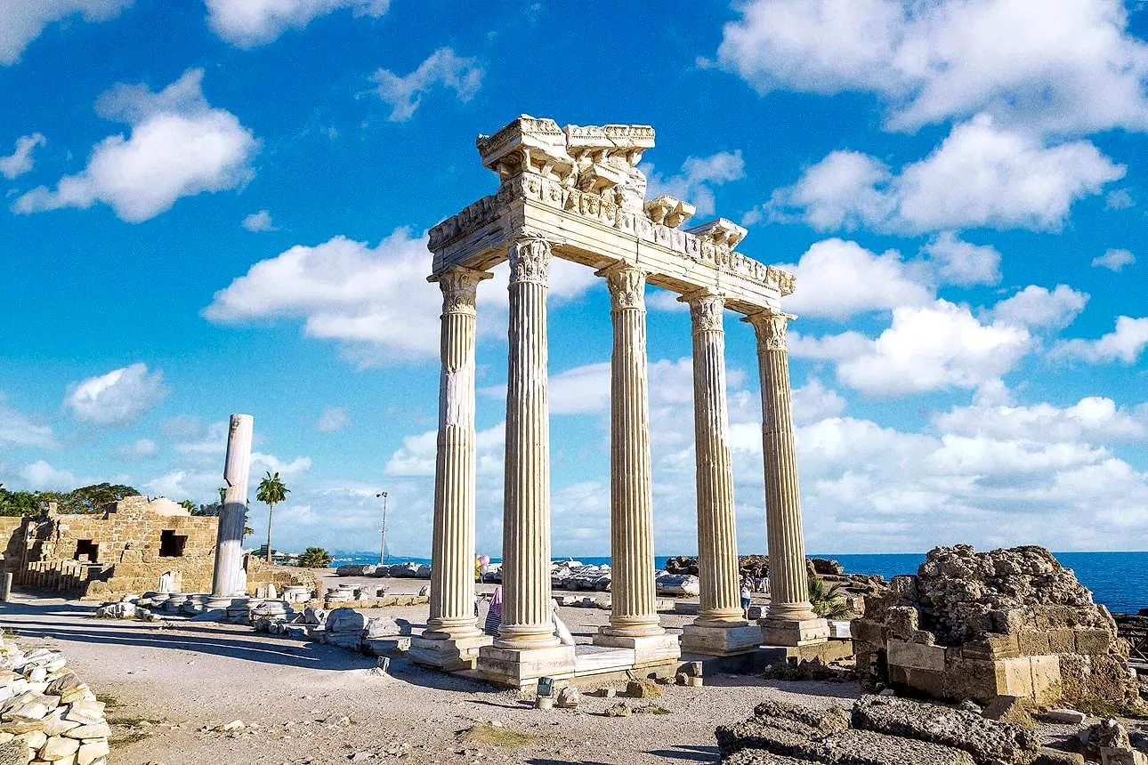 The Temple of Apollo in Side by the sea
