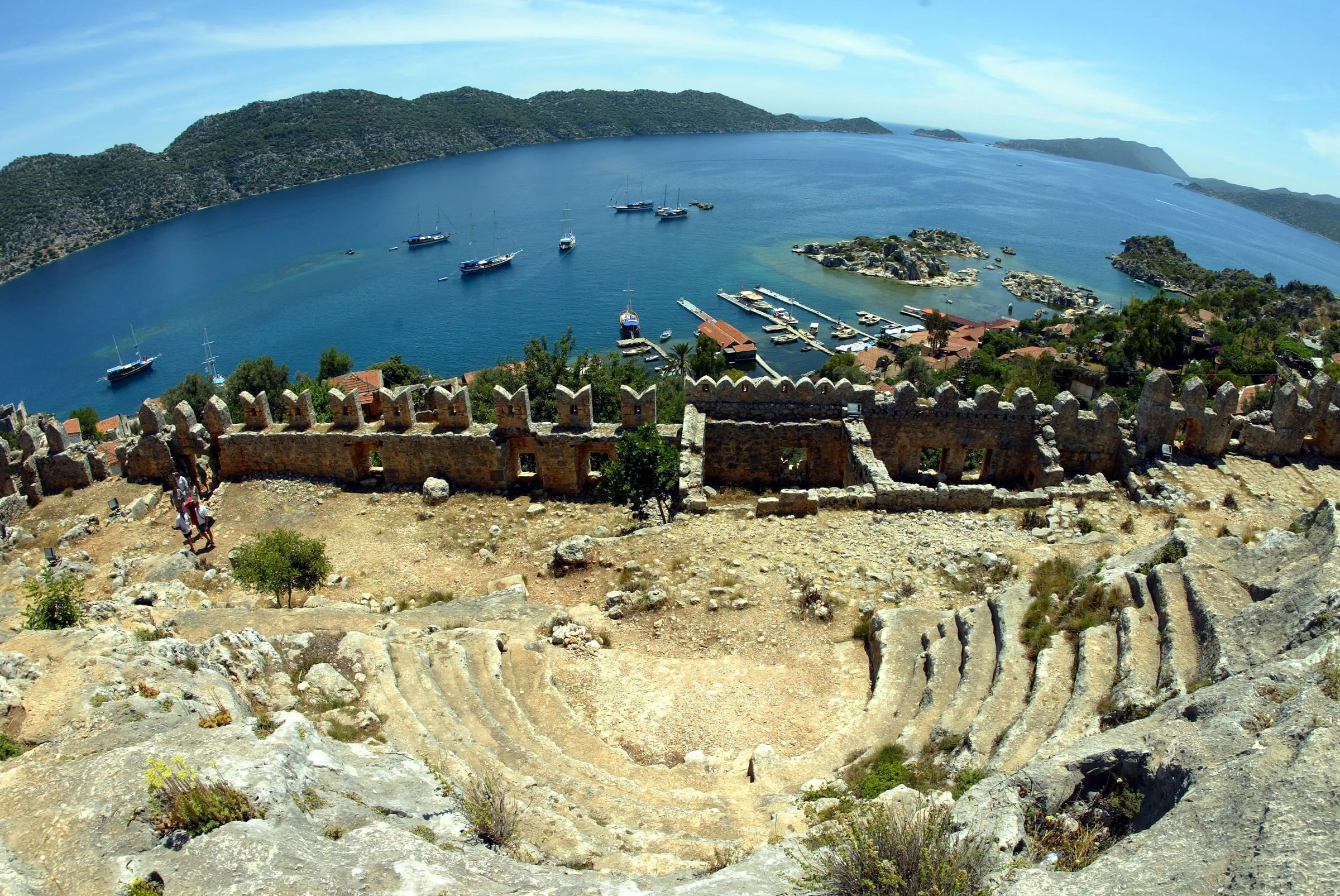 The castle village of Simena above the Kekova bay