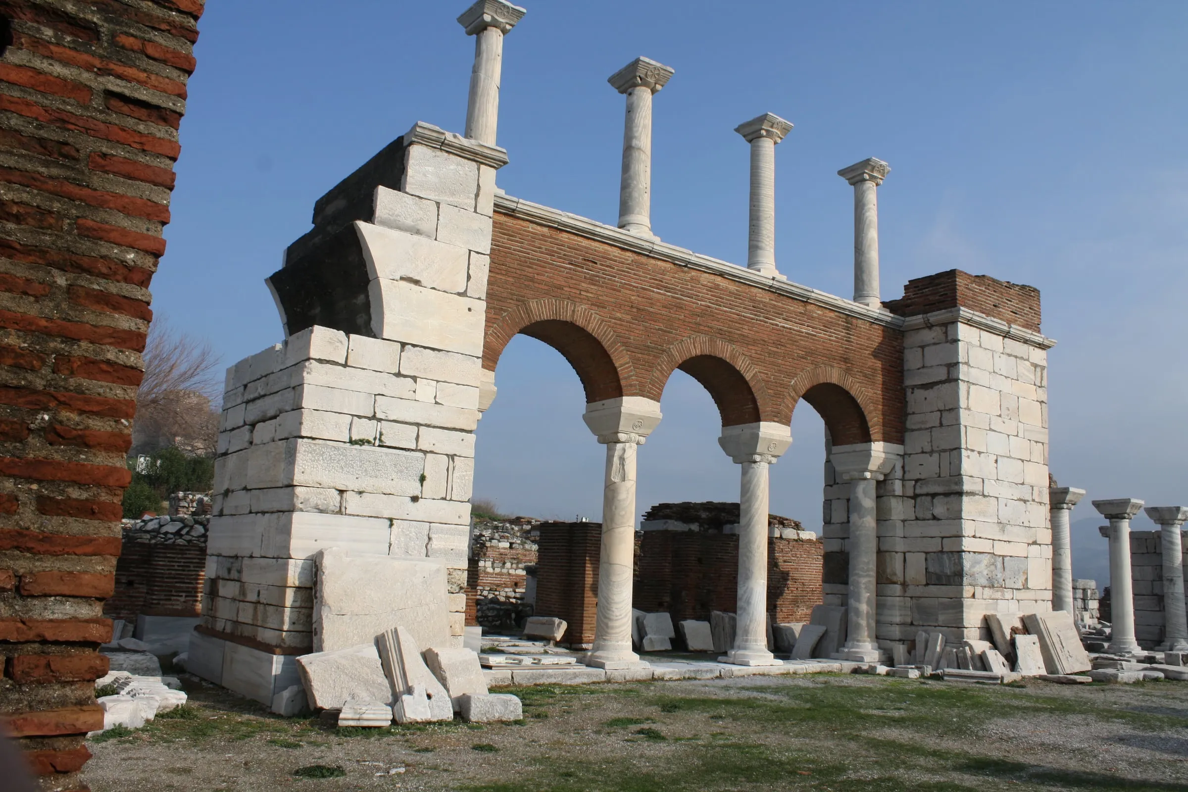 Brick arches of the Basilica of St John in Selçuk