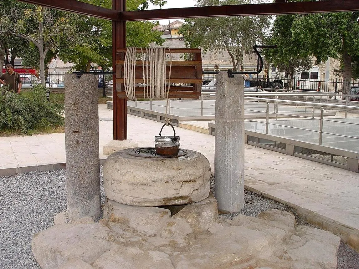 St Paul's Well between two ancient columns in Tarsus